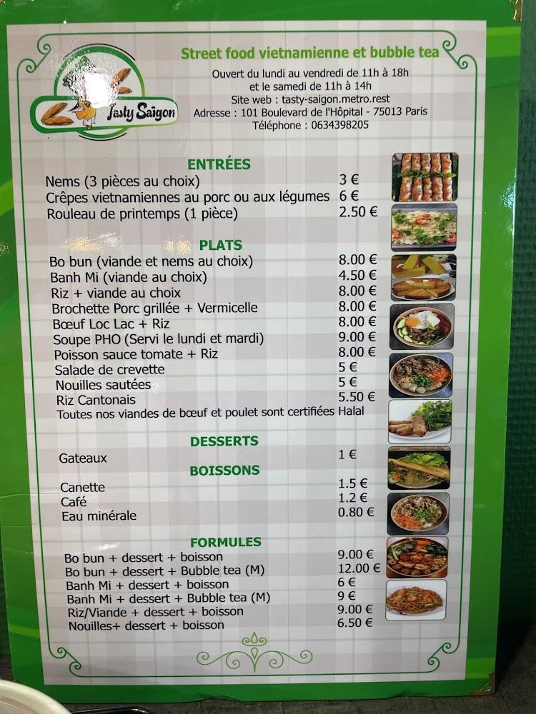 Tasty Saigon - Menu Image 2